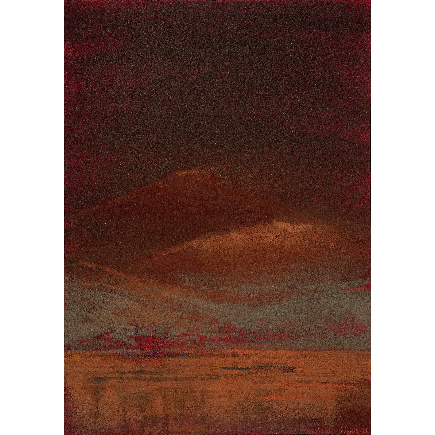 Amanecer rojo sobre rojo 2021 60x90